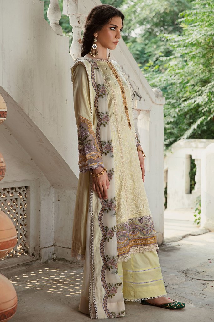 Motifz Wasiyat Cotton Satin 3pc Unstitched Suit 3020 Falak A - FaisalFabrics.pk