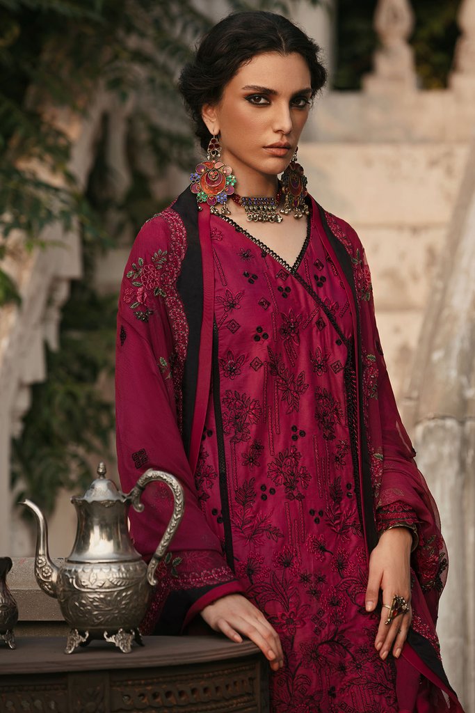 Motifz Wasiyat Cotton Satin 3pc Unstitched Suit 3020 Falak B - FaisalFabrics.pk