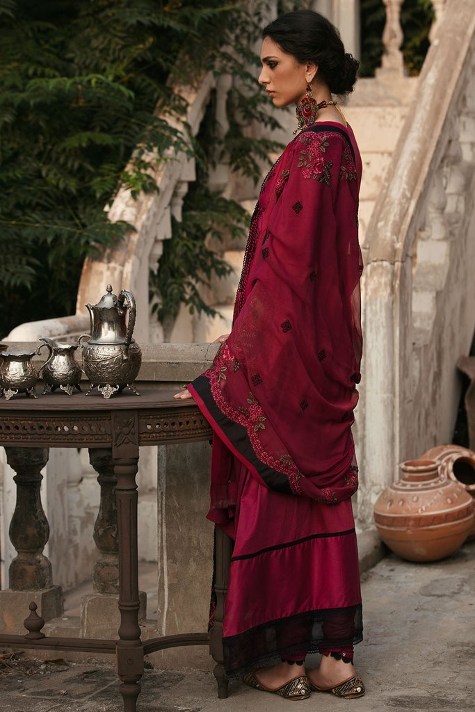 Motifz Wasiyat Cotton Satin 3pc Unstitched Suit 3020 Falak B - FaisalFabrics.pk