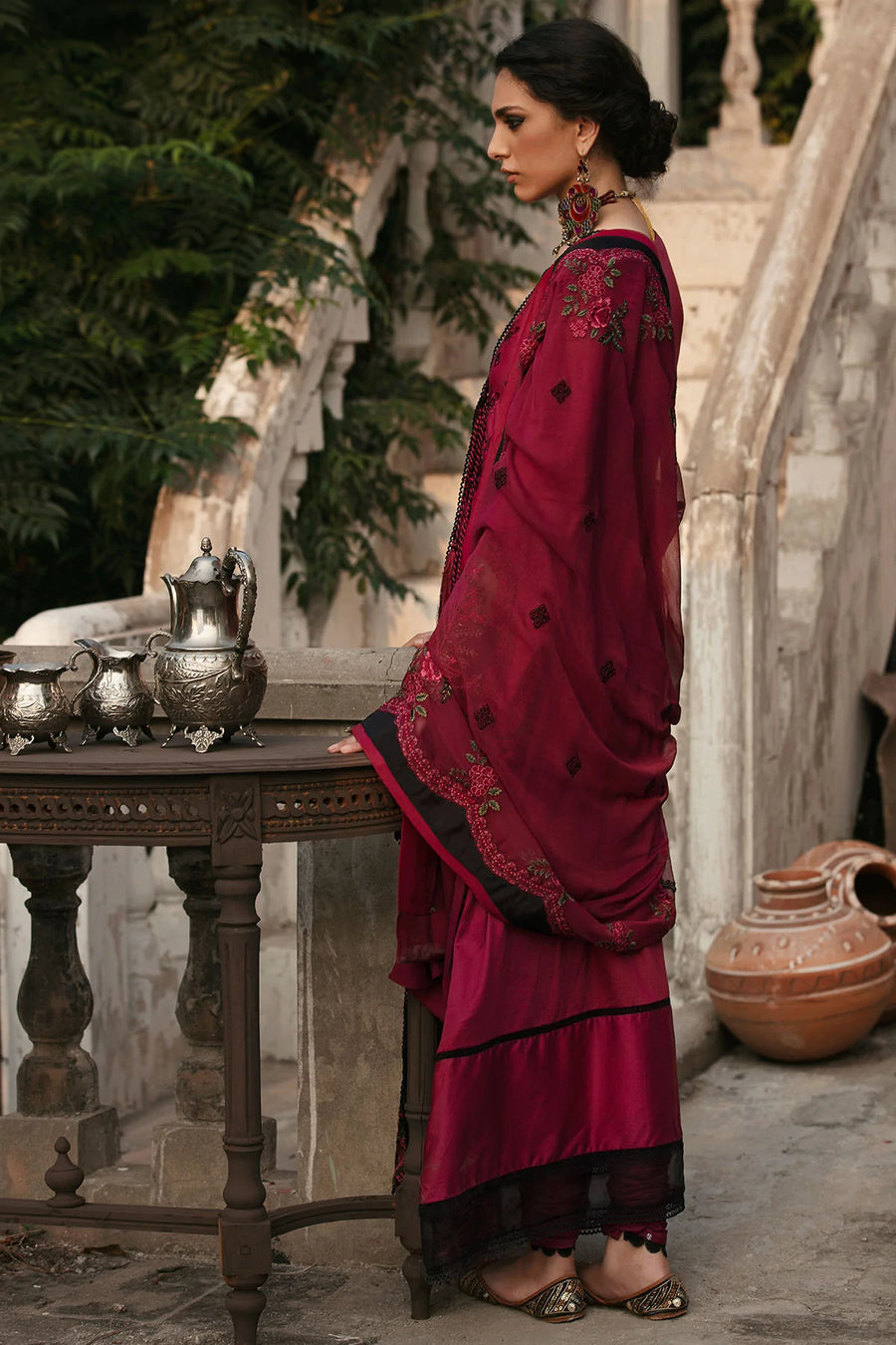 Motifz Naqsh Embroidered Cotton Satin Unstitched 3Pc Suit 3020-FALAK-B