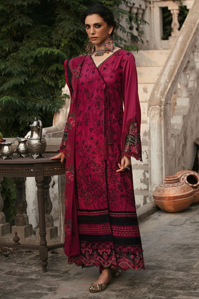 Motifz Wasiyat Cotton Satin 3pc Unstitched Suit 3020 Falak B - FaisalFabrics.pk