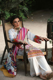 Motifz Wasiyat Cotton Satin 3pc Unstitched Suit 3021 Martan A - FaisalFabrics.pk