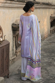 Motifz Wasiyat Cotton Satin 3pc Unstitched Suit 3021 Martan B - FaisalFabrics.pk
