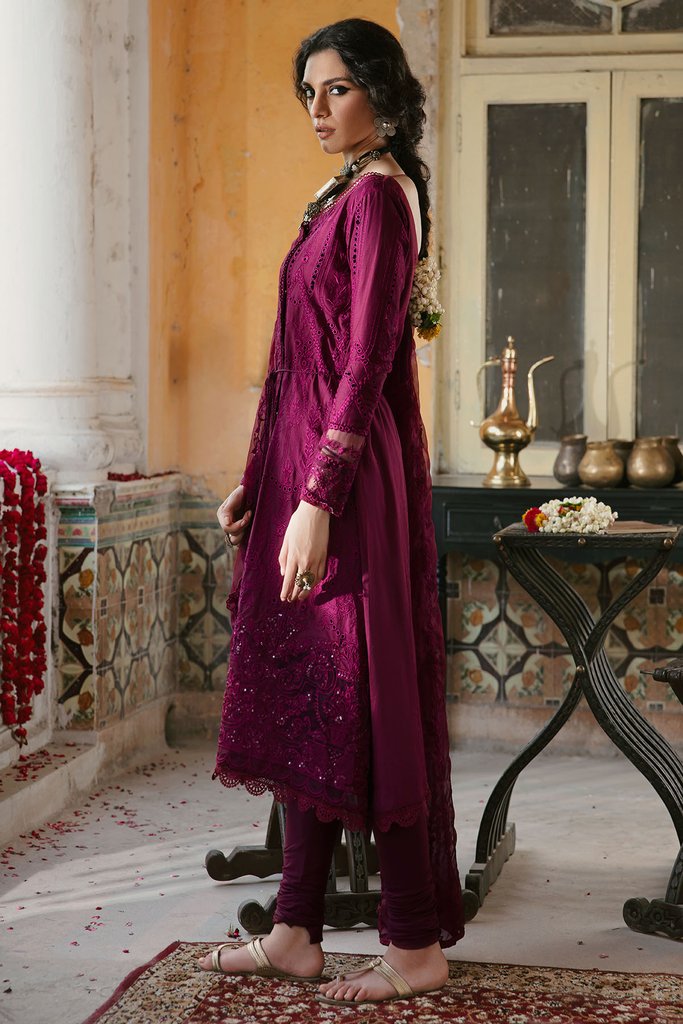 Motifz Wasiyat Cotton Satin 3pc Unstitched Suit 3027 Mahrooz A - FaisalFabrics.pk