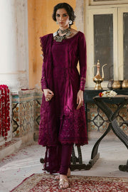 Motifz Wasiyat Cotton Satin 3pc Unstitched Suit 3027 Mahrooz A - FaisalFabrics.pk