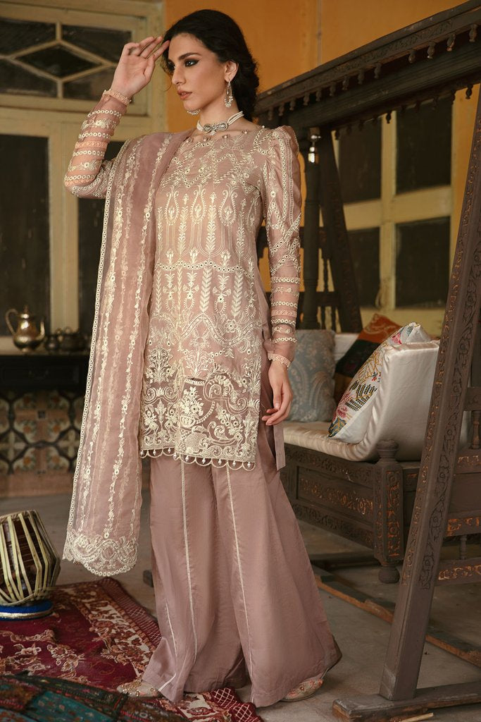 Motifz Wasiyat Cotton Satin 3pc Unstitched Suit 3027 Mahrooz B - FaisalFabrics.pk