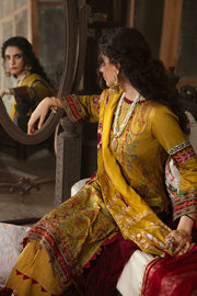 Motifz Wasiyat Cotton Satin 3pc Unstitched Suit 3029 Noor Jahan A - FaisalFabrics.pk