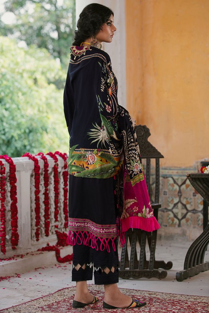 Motifz Wasiyat Cotton Satin 3pc Unstitched Suit 3029 Noor Jahan B - FaisalFabrics.pk