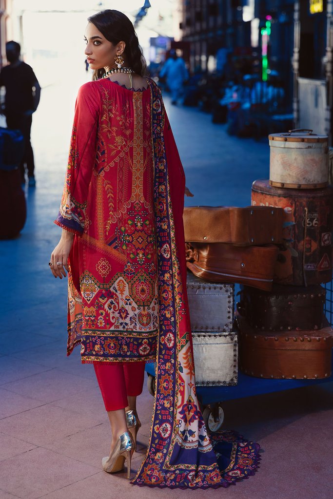 Umang by Motifz Digital Printed Embroidered Linen 3pc Suit 3063-AUDRIANA - FaisalFabrics.pk