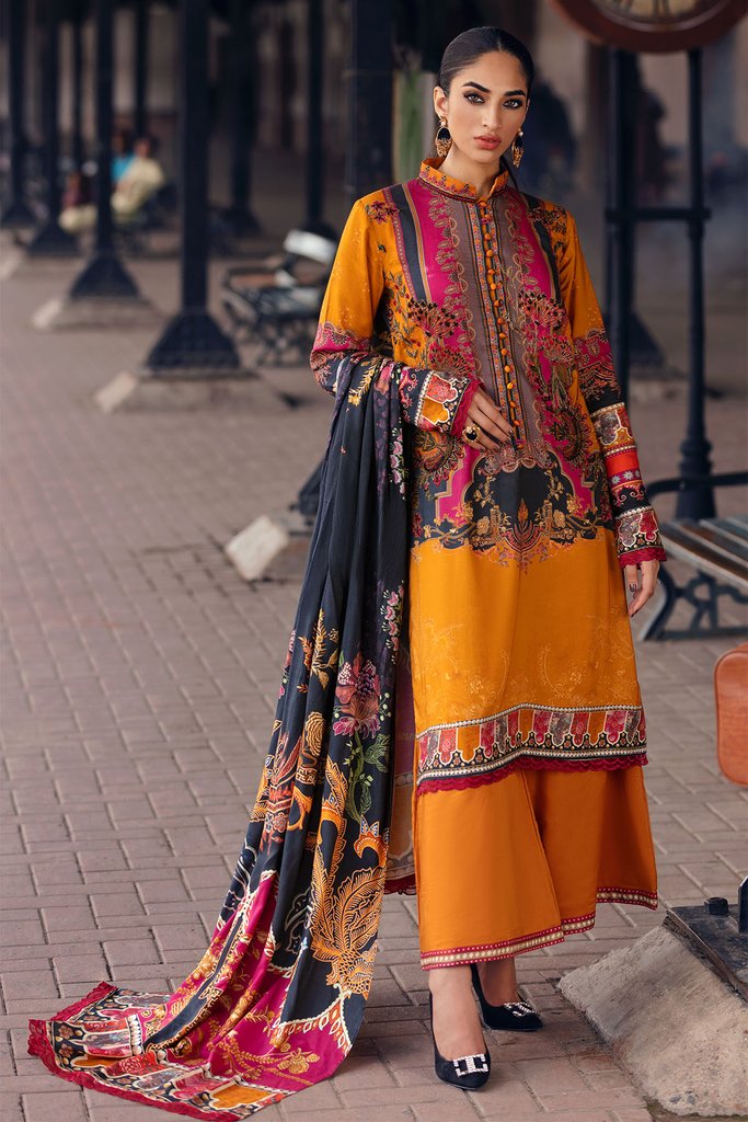 Umang by Motifz Digital Printed Embroidered Linen 3pc Suit 3069-CECILY - FaisalFabrics.pk