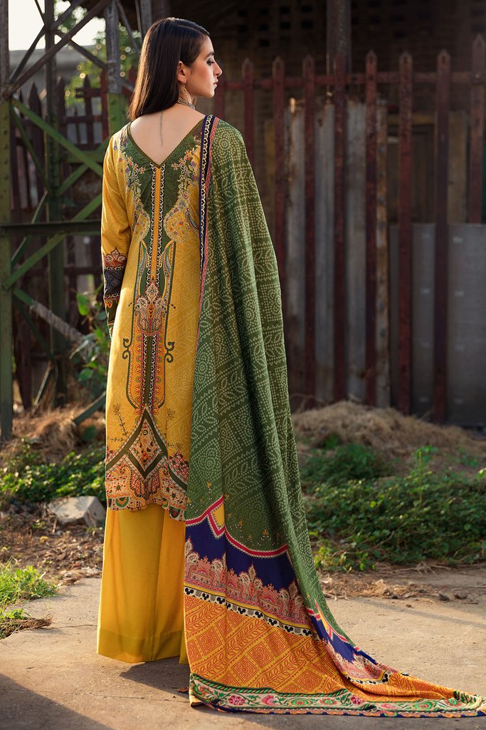 Umang by Motifz Digital Printed Embroidered Linen 3pc Suit 3073-MAJESTIC - FaisalFabrics.pk