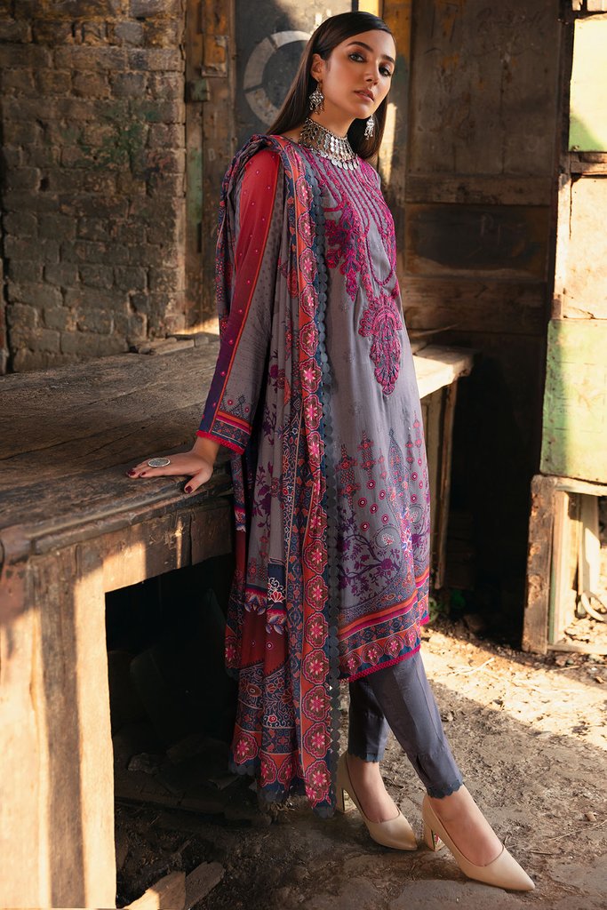 Umang by Motifz Digital Printed Embroidered Linen 3pc Suit 3079-DAZZLING - FaisalFabrics.pk