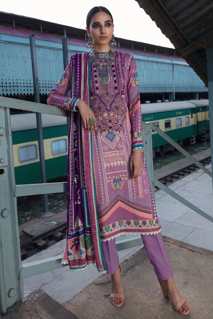 Umang by Motifz Digital Printed Embroidered Linen 3pc Suit 3080-ABSTRACT - FaisalFabrics.pk