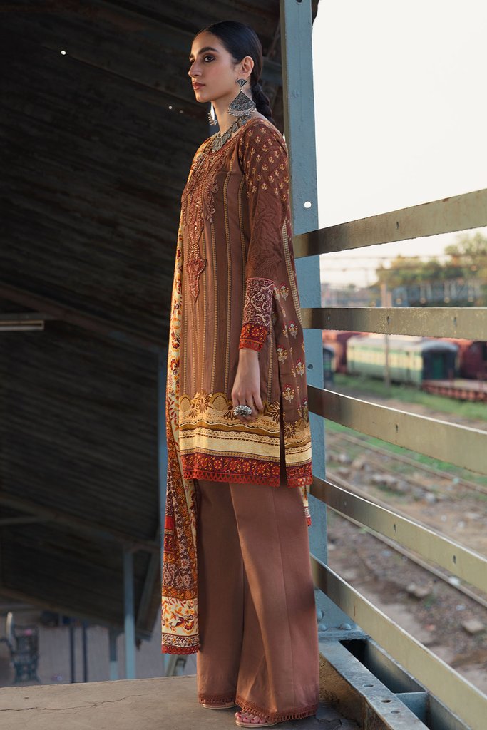 Umang by Motifz Digital Printed Embroidered Linen 3pc Suit 3083-VICTORIAN - FaisalFabrics.pk