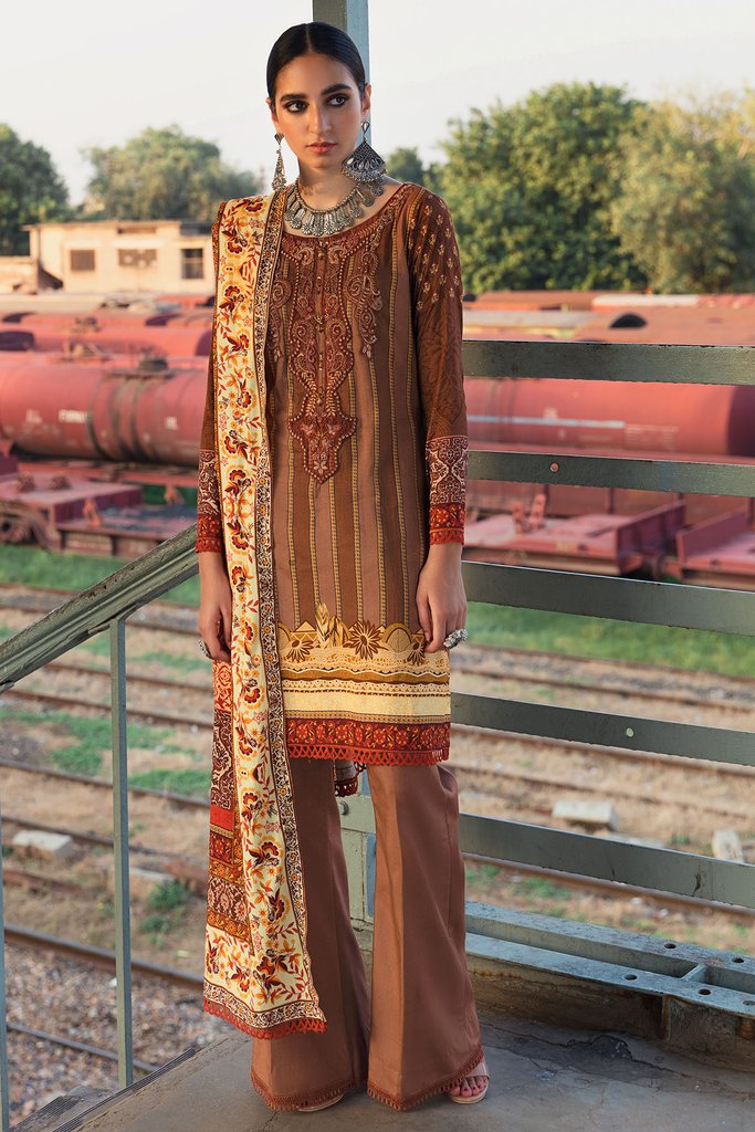 Umang by Motifz Digital Printed Embroidered Linen 3pc Suit 3083-VICTORIAN - FaisalFabrics.pk