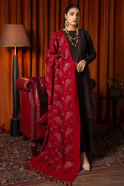 Motifz Womens Winter Embroidered Blend Wool Shawl 3087-AZORA - FaisalFabrics.pk
