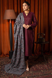 Motifz Womens Winter Embroidered Blend Wool Shawl 3088-ELINOR - FaisalFabrics.pk