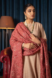Motifz Womens Winter Embroidered Blend Wool Shawl 3089-DALIA - FaisalFabrics.pk