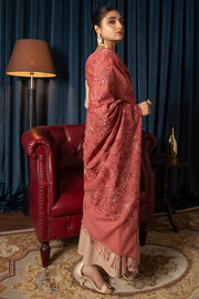 Motifz Womens Winter Embroidered Blend Wool Shawl 3089-DALIA - FaisalFabrics.pk