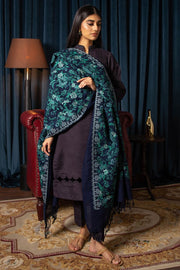Motifz Womens Winter Embroidered Blend Wool Shawl 3090-MERRYN - FaisalFabrics.pk