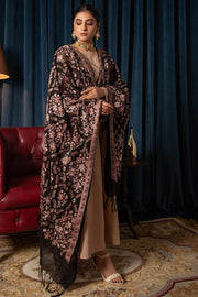 Motifz Womens Winter Embroidered Blend Wool Shawl 3091-SAGE - FaisalFabrics.pk