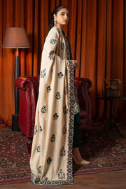 Motifz Womens Winter Embroidered Pashmina Blend Shawl 3094-IRIS - FaisalFabrics.pk