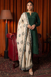Motifz Womens Winter Embroidered Pashmina Blend Shawl 3094-IRIS - FaisalFabrics.pk