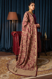 Motifz Womens Winter Embroidered Pashmina Blend Shawl 3098-EMRIC - FaisalFabrics.pk
