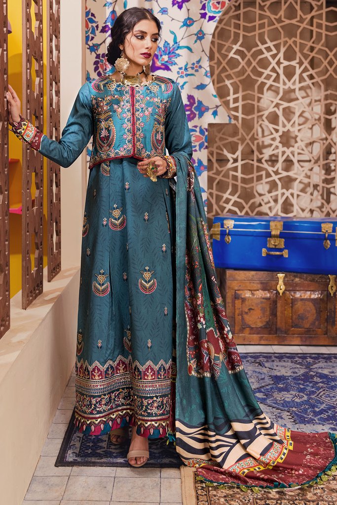 Motifz Premium Winter 2021 Embroidered Linen 3 Piece Suit 3100-NERMIN - FaisalFabrics.pk