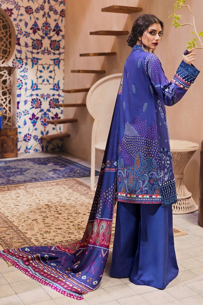 Motifz Premium Winter 2021 Embroidered Linen 3 Piece Suit 3101-LRMAK - FaisalFabrics.pk