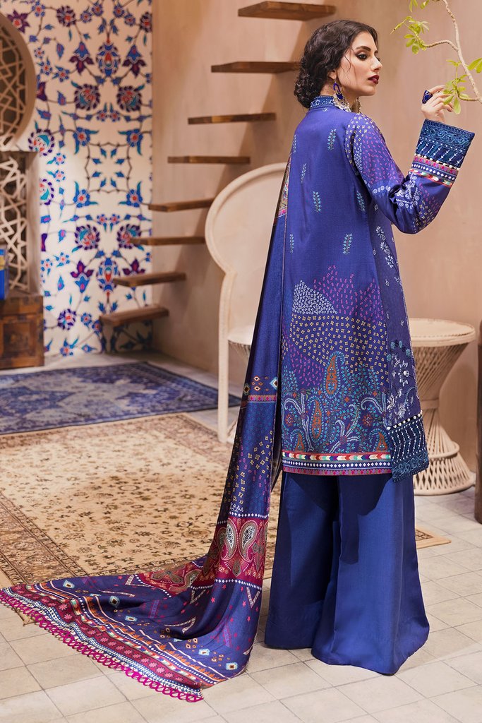 Motifz Premium Winter 2021 Embroidered Linen 3 Piece Suit 3101-LRMAK - FaisalFabrics.pk