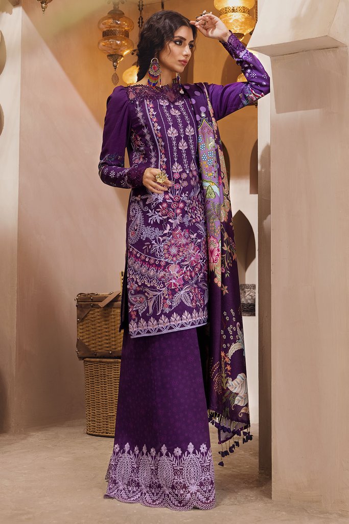 Motifz Premium Winter 2021 Embroidered Linen 3 Piece Suit 3102-GULYA - FaisalFabrics.pk