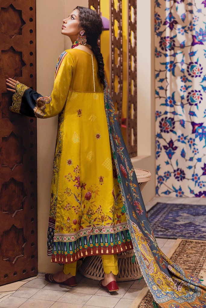 Motifz Premium Winter 2021 Embroidered Linen 3 Piece Suit 3106-PINAR - FaisalFabrics.pk