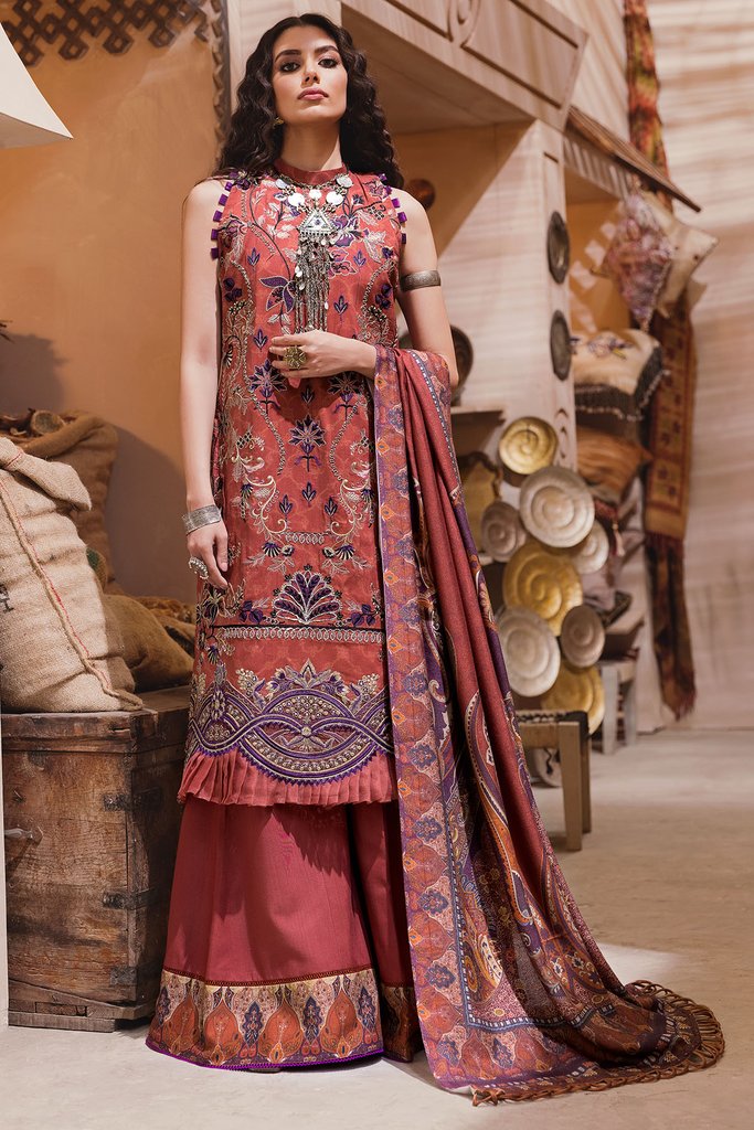 Motifz Premium Winter 2021 Embroidered Linen 3 Piece Suit 3107-BELGIN - FaisalFabrics.pk