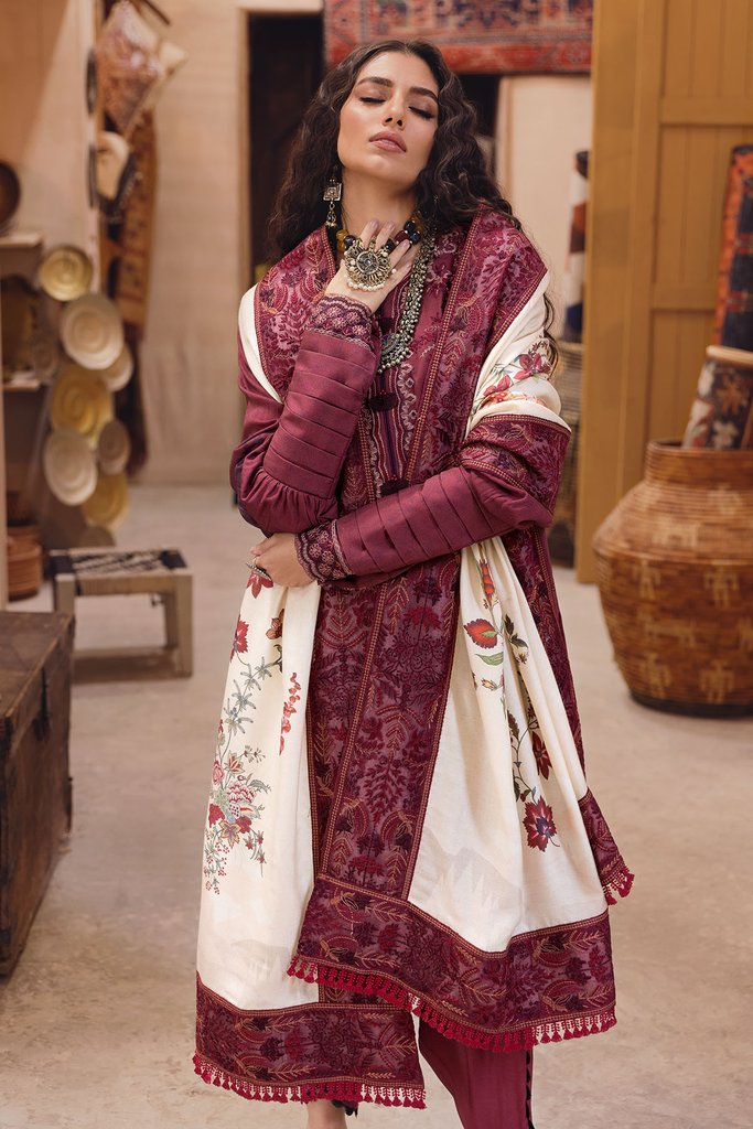 Motifz Premium Winter 2021 Embroidered Linen 3 Piece Suit 3109-FERAY - FaisalFabrics.pk