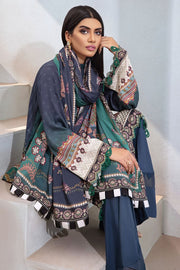 Umang by Motifz Digital Printed Cotail Linen 3pc Suit 3113-BLUECYAN-HUES - FaisalFabrics.pk