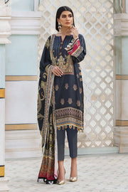 Umang by Motifz Digital Printed Cotail Linen 3pc Suit 3114-MIDNIGHT-BREATH - FaisalFabrics.pk