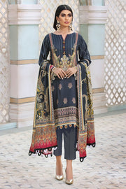 Umang by Motifz Digital Printed Cotail Linen 3pc Suit 3114-MIDNIGHT-BREATH - FaisalFabrics.pk