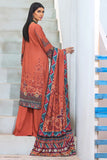 Umang by Motifz Digital Printed Cotail Linen 3pc Suit 3118-TERRACOTTA - FaisalFabrics.pk