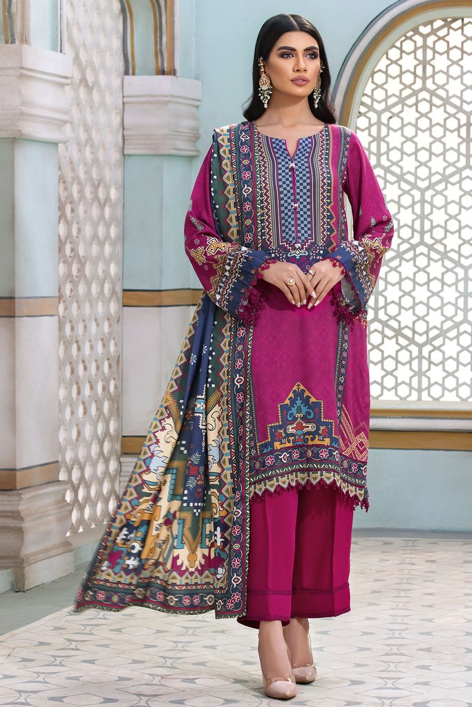 Umang by Motifz Digital Printed Cotail Linen 3pc Suit 3120-SOLIED-MELANGE - FaisalFabrics.pk