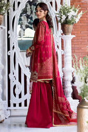 Motifz Shehnai Embroidered Festive Jacquard 3pc Suit 3134-ZOHRA - FaisalFabrics.pk