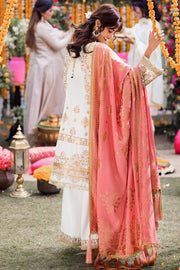 Motifz Shehnai Embroidered Festive Jacquard 3pc Suit 3136-MEHFIL - FaisalFabrics.pk