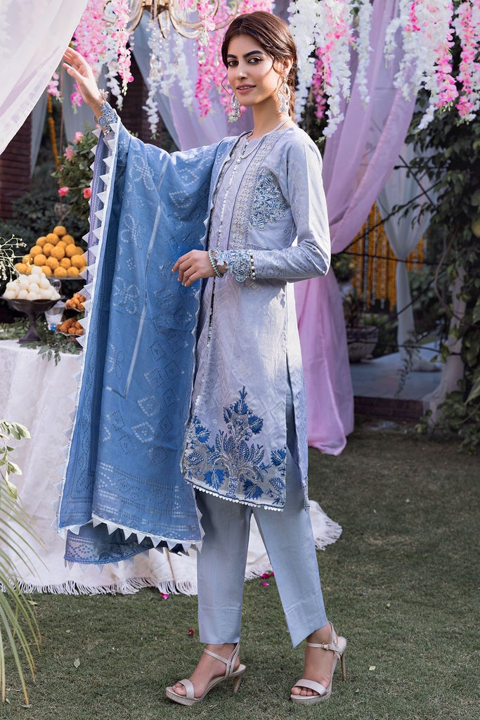 Motifz Shehnai Embroidered Festive Jacquard 3pc Suit 3139-FIRASA - FaisalFabrics.pk