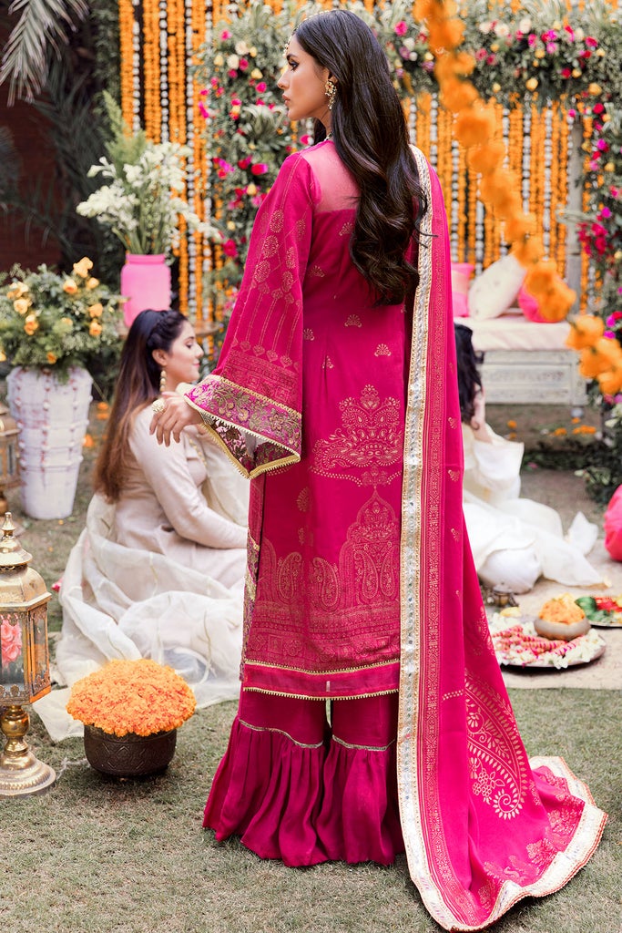 Motifz Shehnai Embroidered Festive Jacquard 3pc Suit 3141-MOTIA - FaisalFabrics.pk