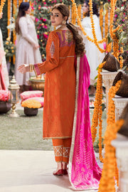 Motifz Shehnai Embroidered Festive Jacquard 3pc Suit 3142-BANO - FaisalFabrics.pk