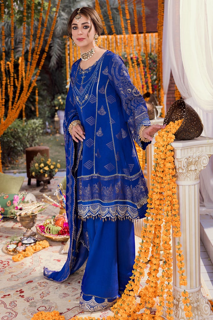Motifz Shehnai Embroidered Festive Jacquard 3pc Suit 3149-DASTAAN - FaisalFabrics.pk