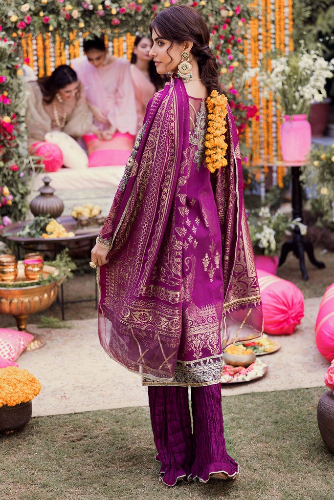 Motifz Shehnai Embroidered Festive Jacquard 3pc Suit 3150-AZRA - FaisalFabrics.pk