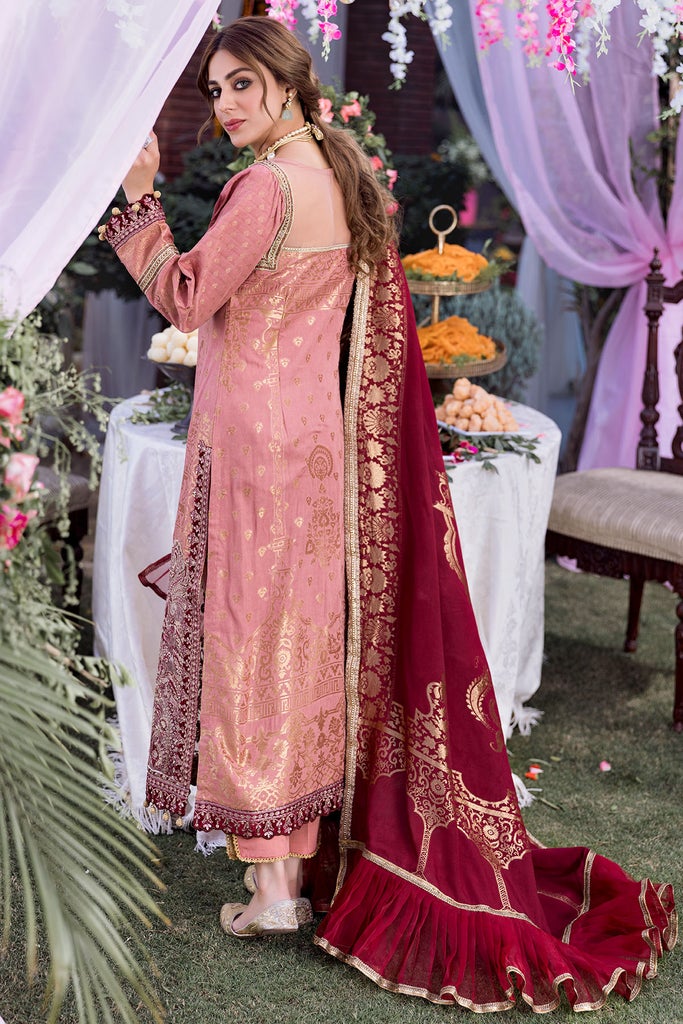 Motifz Shehnai Embroidered Festive Jacquard 3pc Suit 3153-KISWA - FaisalFabrics.pk