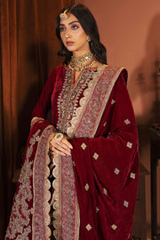 Motifz Grand Valour Embroidered Velvet Unstitched 3Pc Suit 3165-ZIL-E-HUMA - FaisalFabrics.pk