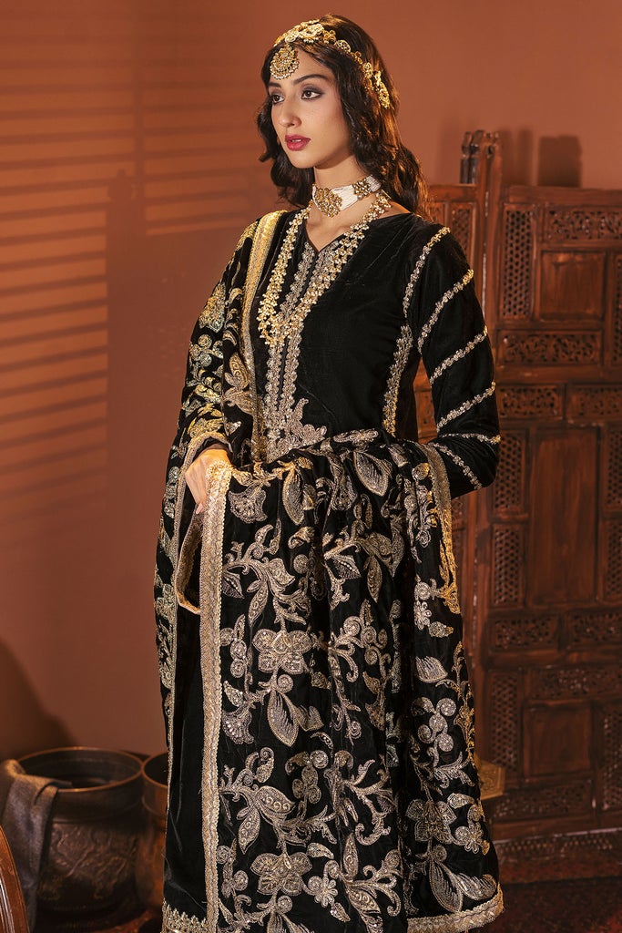 Motifz Grand Valour Embroidered Velvet Unstitched 3Pc Suit 3166-ANJUMAN - FaisalFabrics.pk